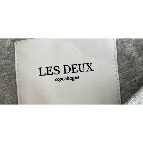 LES DEUX Marais T-Shirt Cotton Gray Crewneck Size Small - Picture 4 of 8